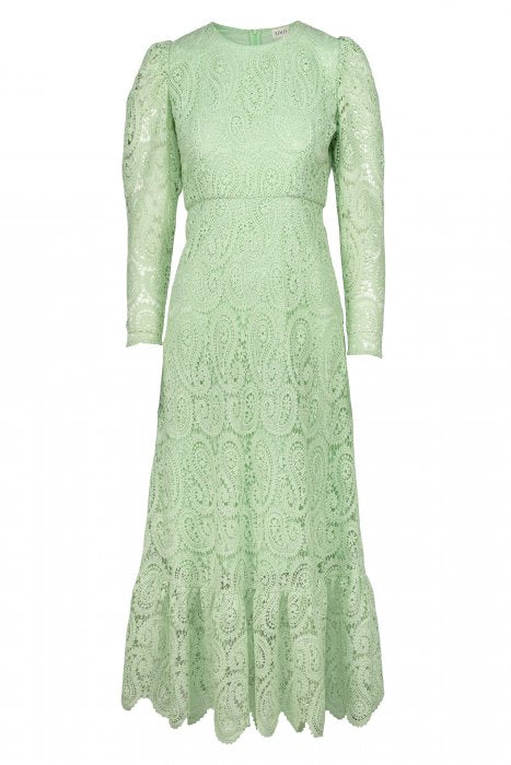 Kelis Lace Dress - Faded Green