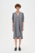 KikoIW Yanca Klänning - Marine Blue Melange