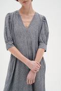 KikoIW Yanca Klänning - Marine Blue Melange