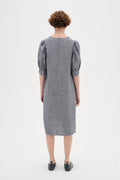 KikoIW Yanca Klänning - Marine Blue Melange