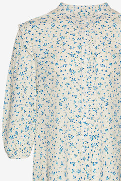 Maxima Blouse - Cream/Blue Flower