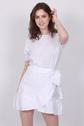 Serena Linen Dress - White - Ella & il - Kjoler - VILLOID.no