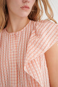 VanidaIW Frill Top - Melon Juice