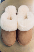 Slipper Shearling Suede - Chestnut - Cedrico - Sko - VILLOID.no
