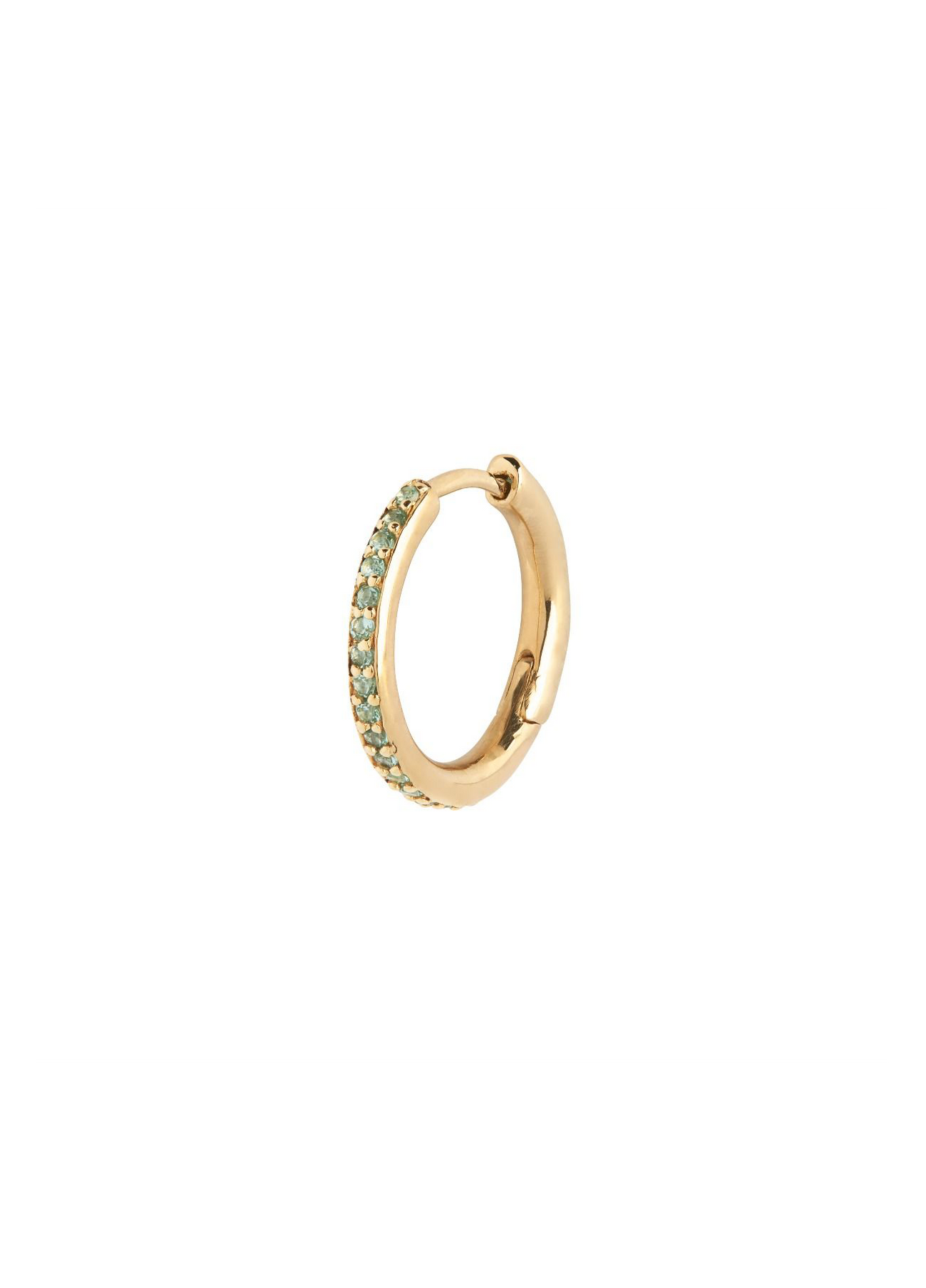 Mica Huggie Mint - Gold