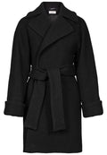 Wool Coat Mid - Svart