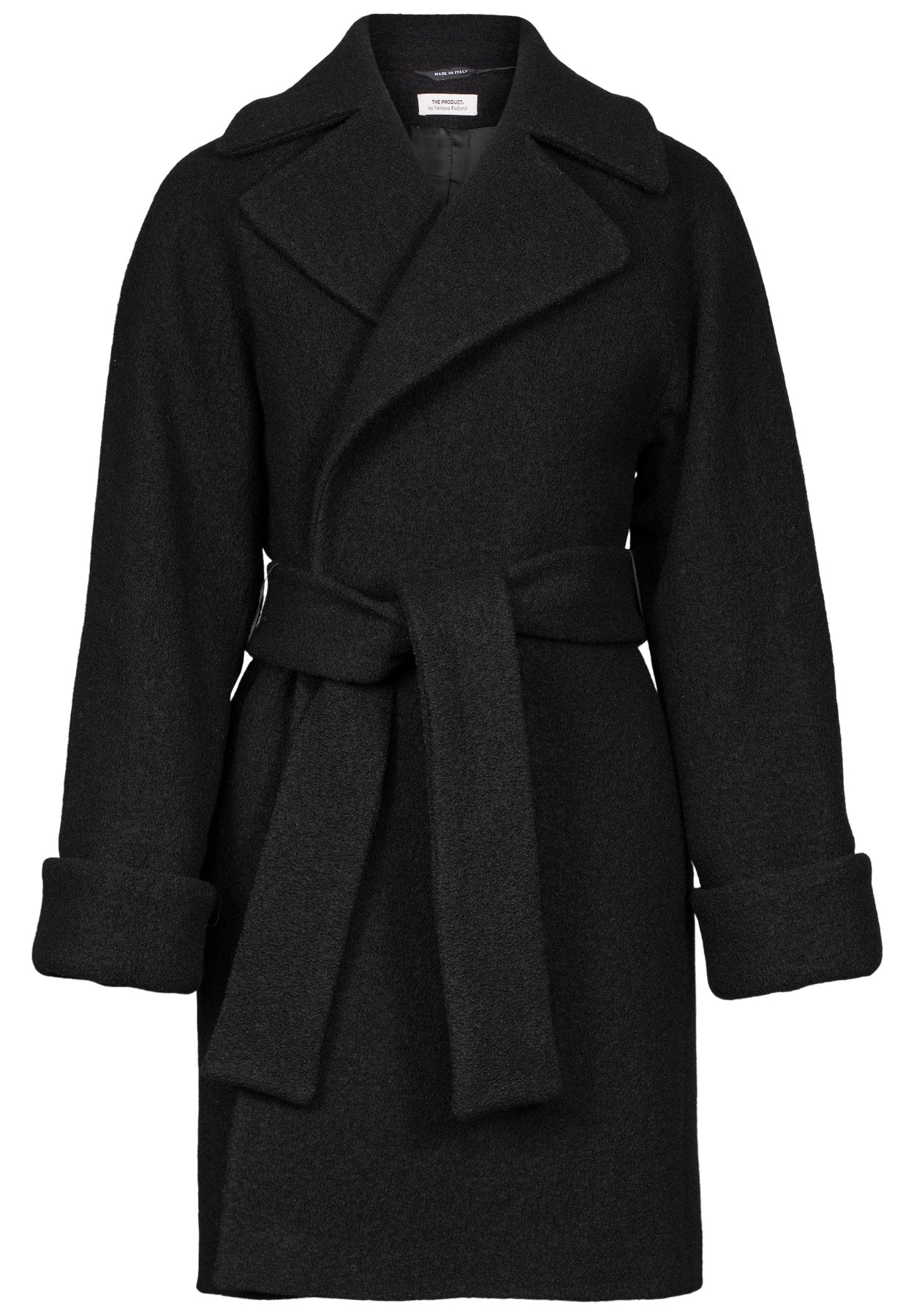 Wool Coat Mid - Svart