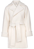 Wool Coat Mid - White