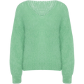 Milana Ls Mohair Knit - Light Green