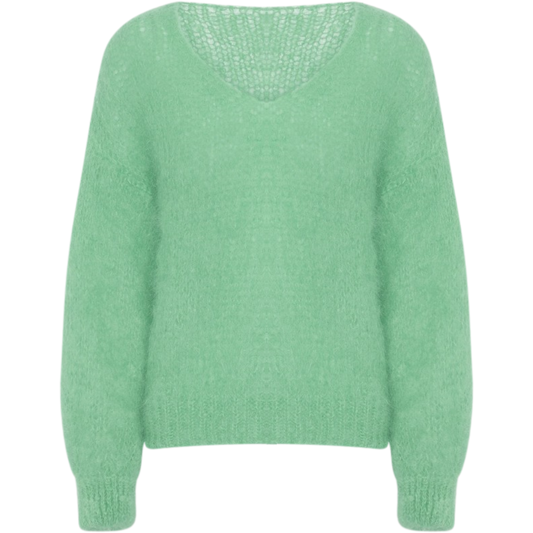 Milana Ls Mohair Knit - Light Green