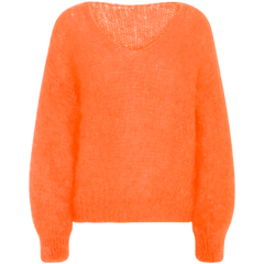 Milana Ls Mohair Knit - Burnt Orange