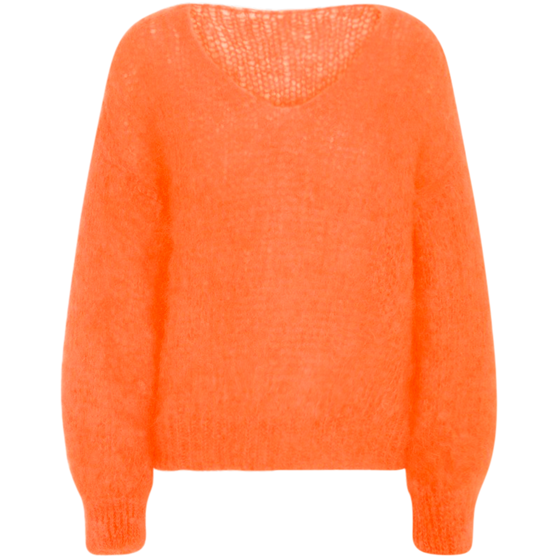 Milana Ls Mohair Knit - Burnt Orange