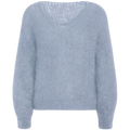 Milana Ls Mohair Knit - Light Blue