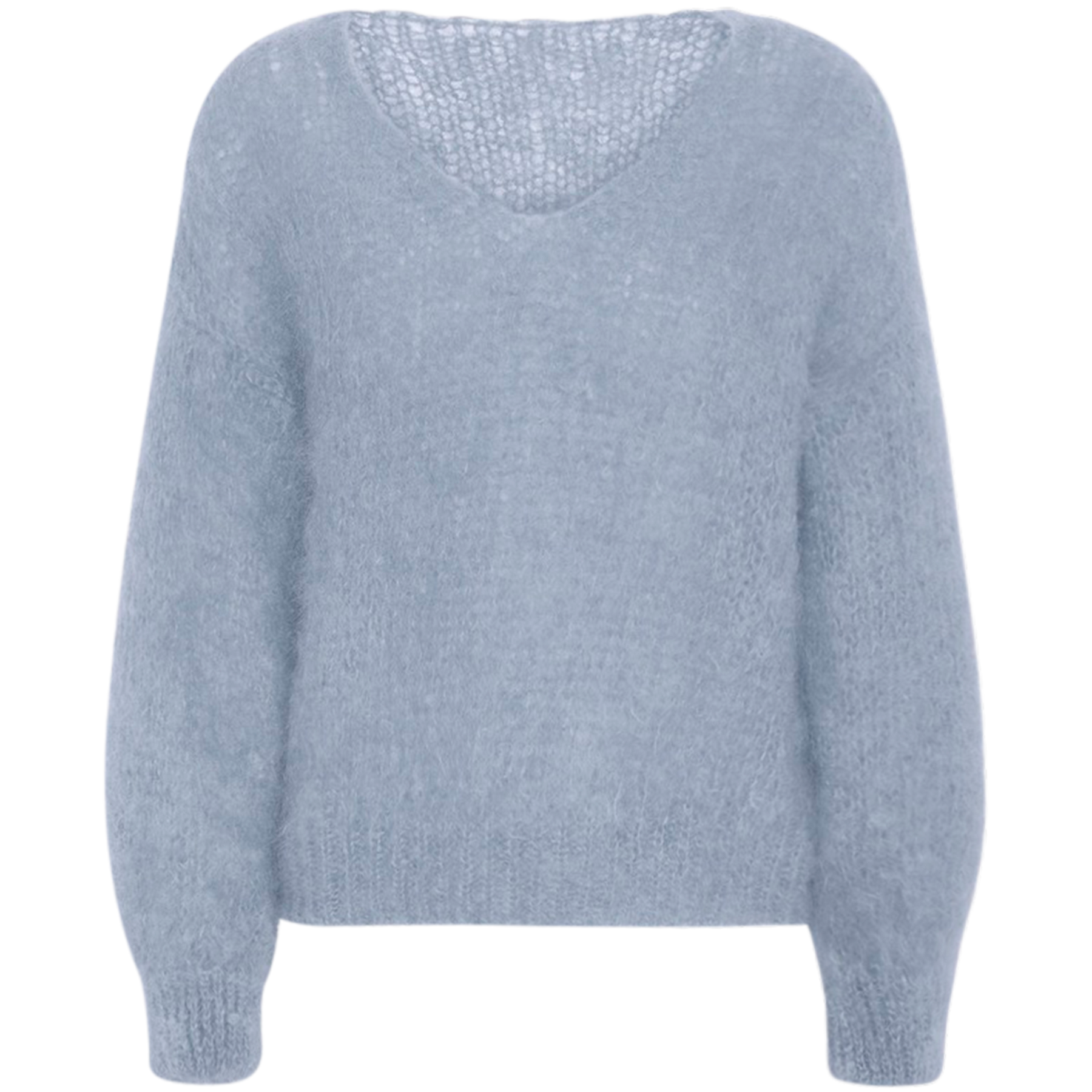 Milana Ls Mohair Knit - Light Blue