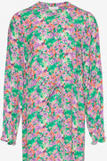 Miu Dress - Lilac/Green Blurry Flower