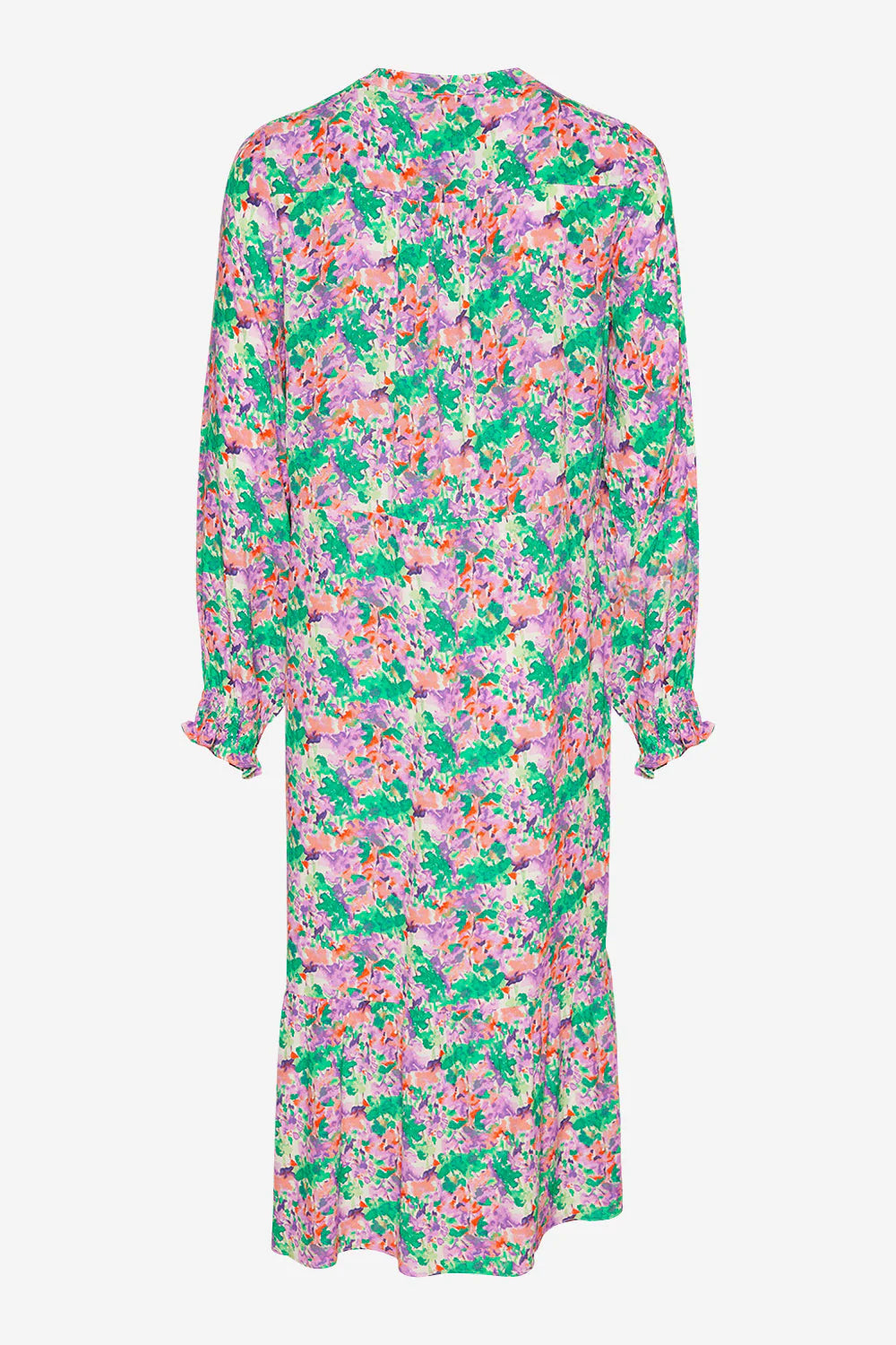 Miu Dress - Lilac/Green Blurry Flower