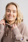 Hooded Sweatshirt - Beige Melange