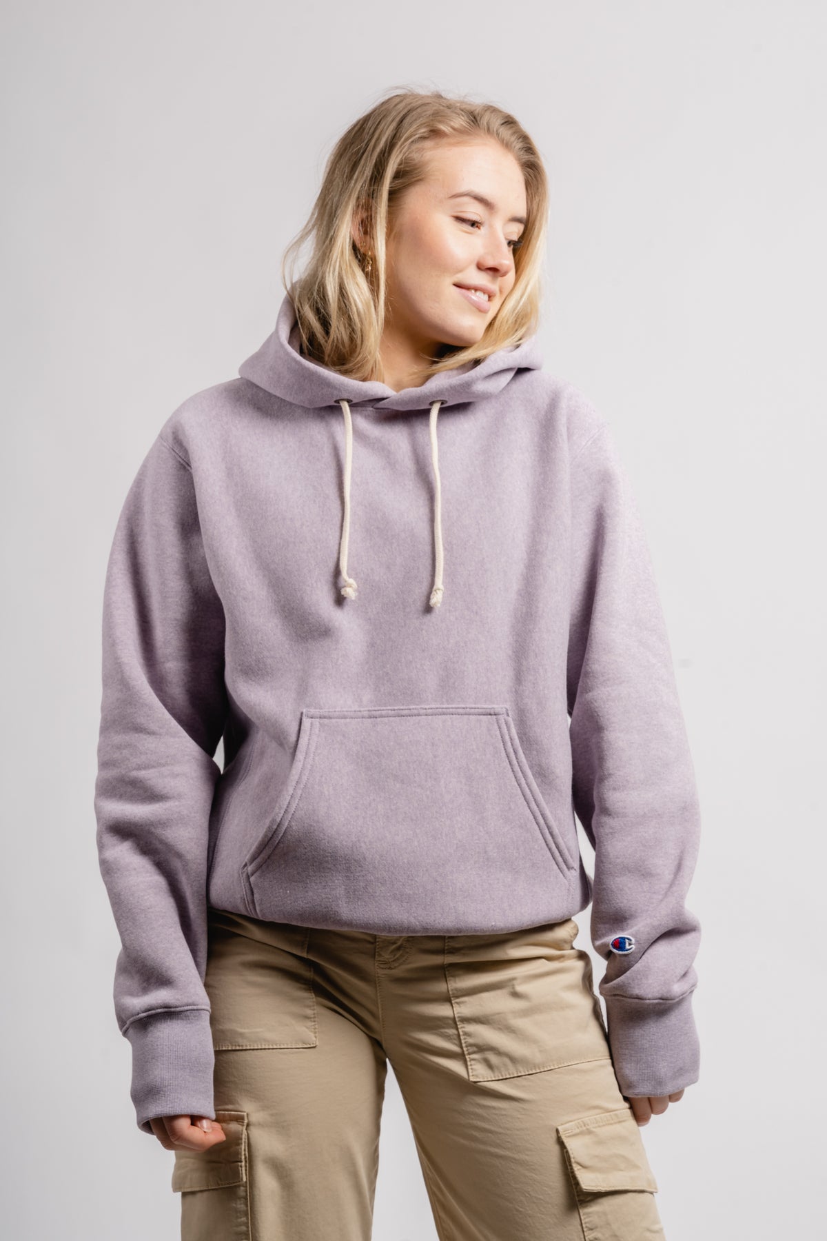 Hooded Sweatshirt - Purple Melange