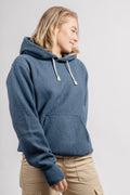 Hooded Sweatshirt - Indigo Melange