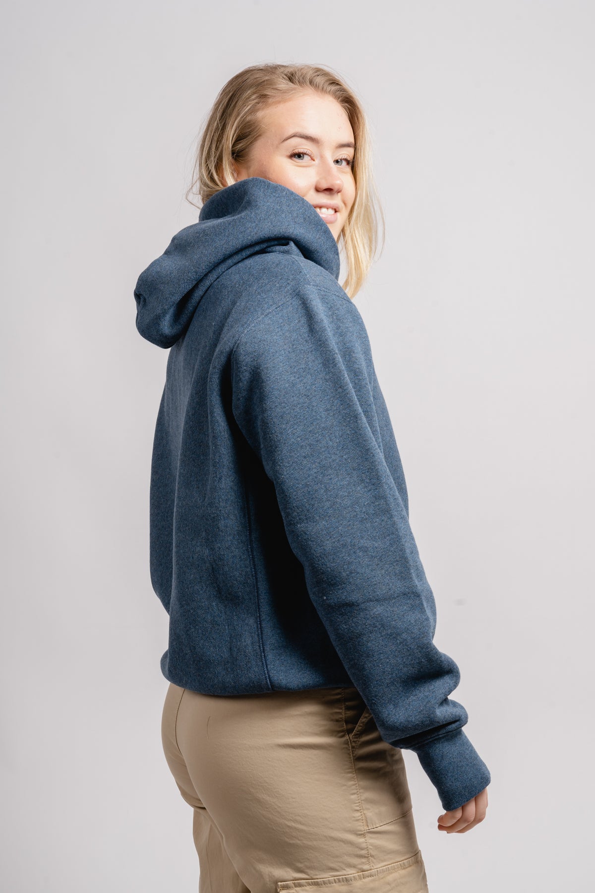 Hooded Sweatshirt - Indigo Melange