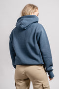 Hooded Sweatshirt - Indigo Melange
