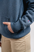 Hooded Sweatshirt - Indigo Melange