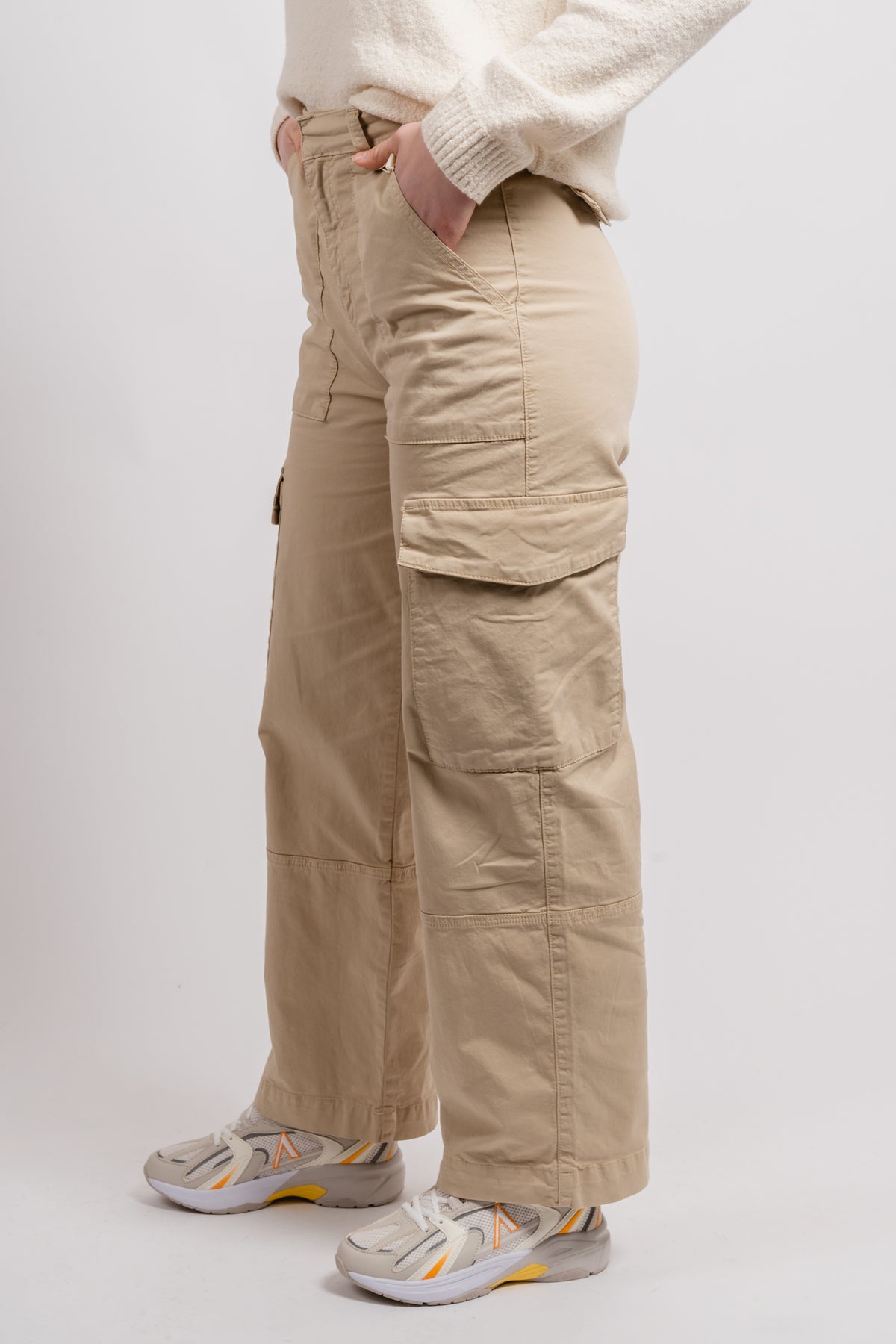 SaraPW Pants - White Pepper