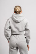 Cropped Hoodie - Heather Grey