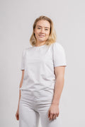Janine Puff Tee - White