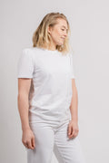 Janine Puff Tee - White