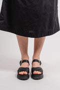 London Vibe Backstrap Sandal - Jet Black