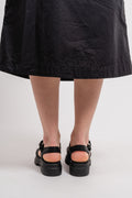 London Vibe Backstrap Sandal - Jet Black