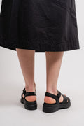 London Vibe Backstrap Sandal - Jet Black