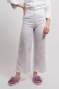 Zoe Linen Pants - White
