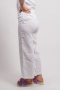 Zoe Linen Pants - White