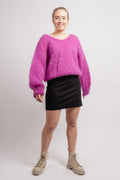 Milana Ls Mohair Knit - Pearly Purple