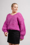 Milana Ls Mohair Knit - Pearly Purple