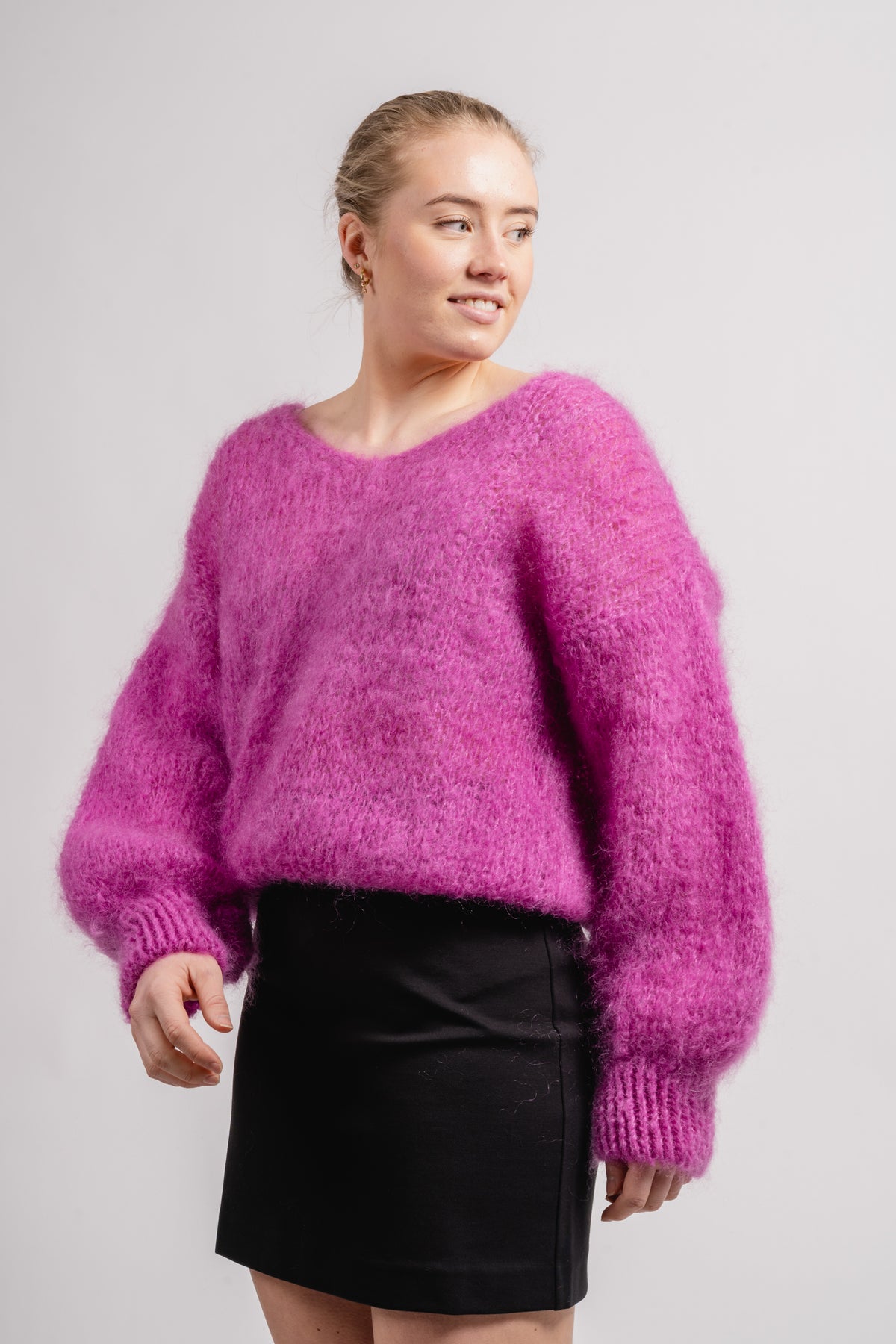 Milana Ls Mohair Knit - Pearly Purple