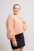 Milana Ls Mohair Knit - Peach