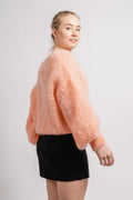 Milana Ls Mohair Knit - Peach