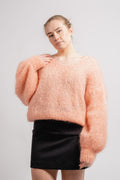 Milana Ls Mohair Knit - Peach