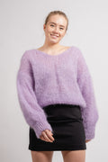 Milana Ls Mohair Knit - Light Purple