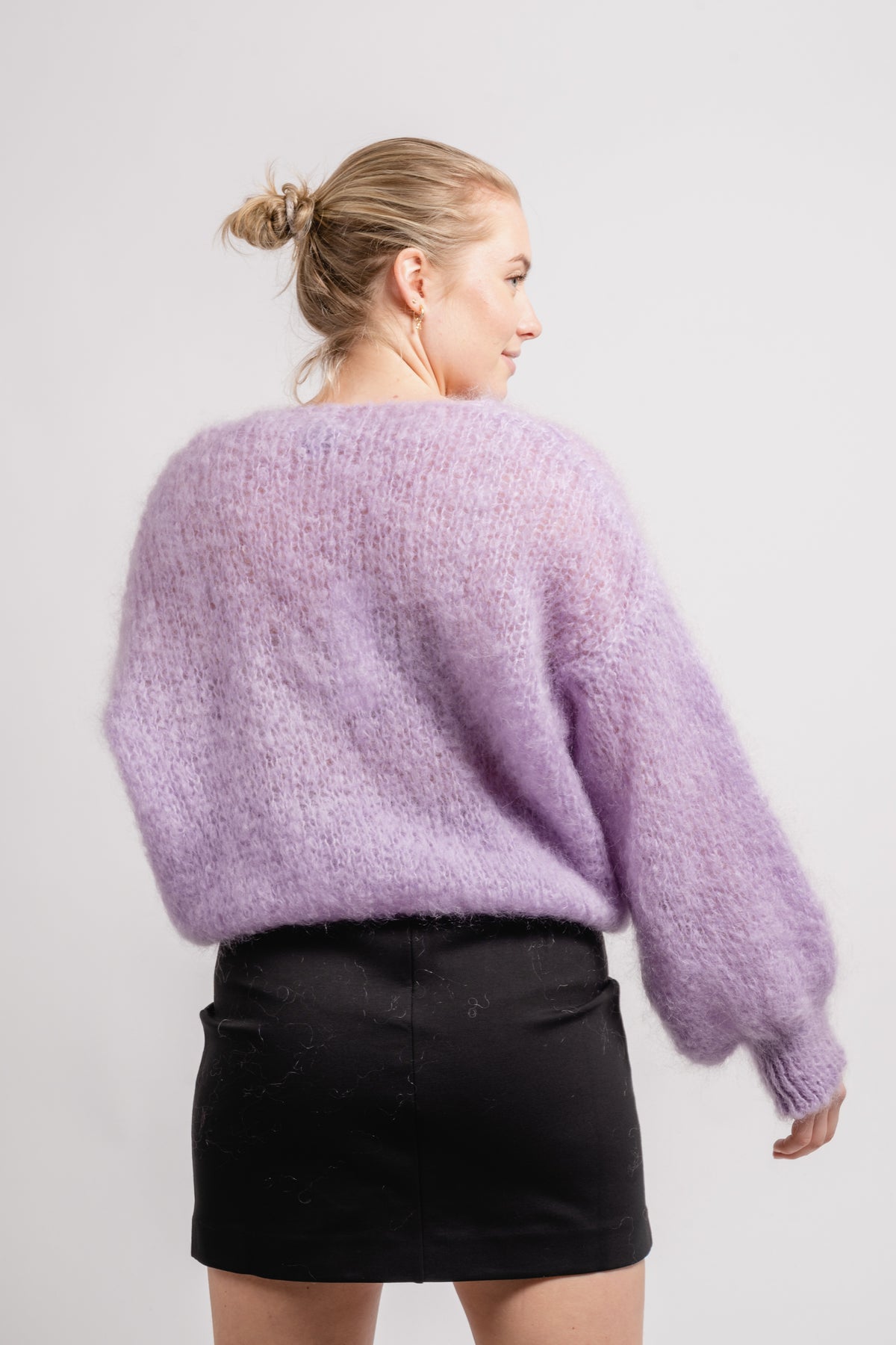 Milana Ls Mohair Knit - Light Purple