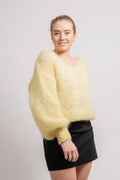 Milana Ls Mohair Knit - Light Yellow