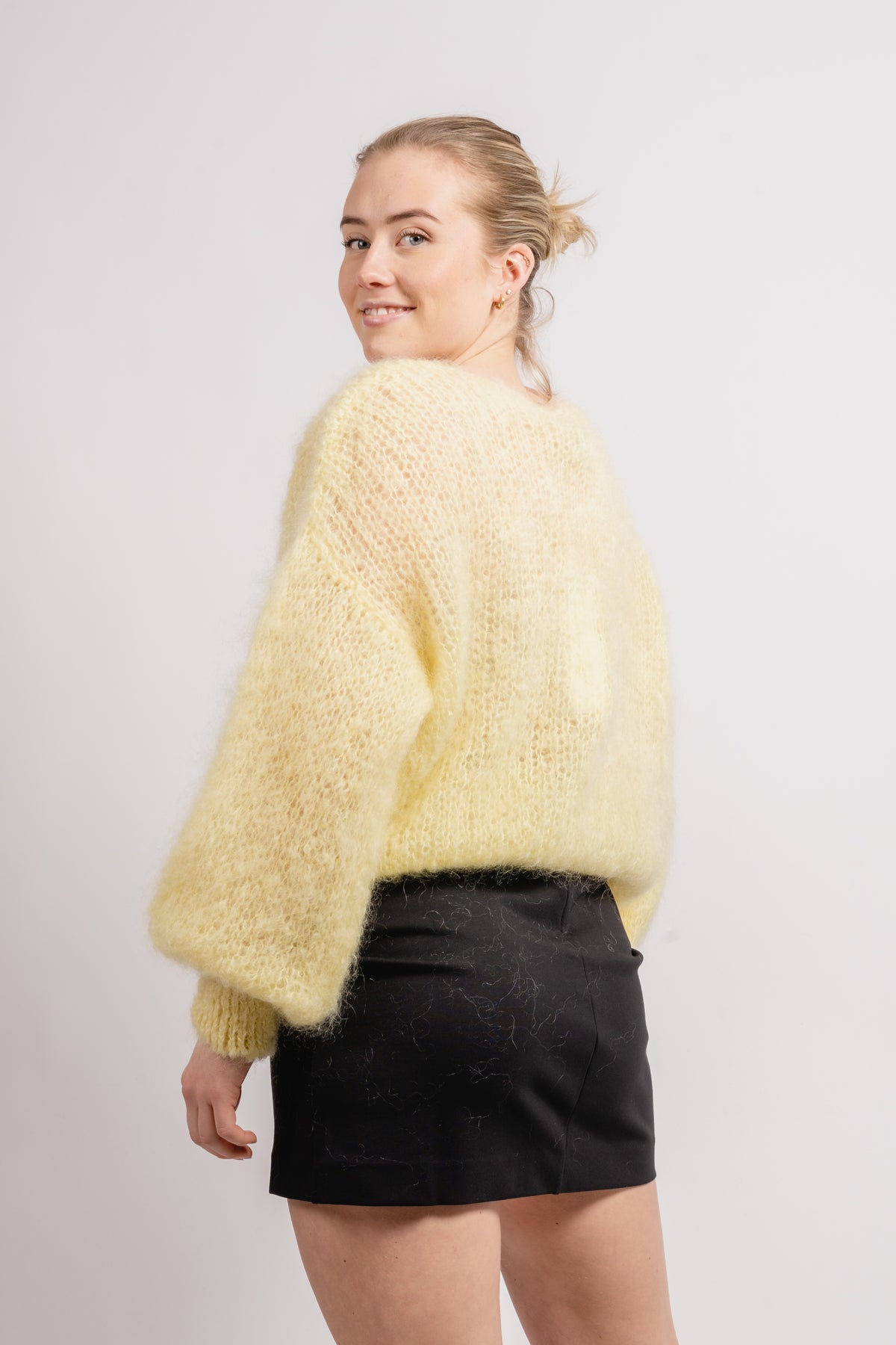 Milana Ls Mohair Knit - Light Yellow