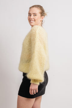 Milana Ls Mohair Knit - Light Yellow