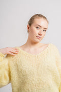 Milana Ls Mohair Knit - Light Yellow