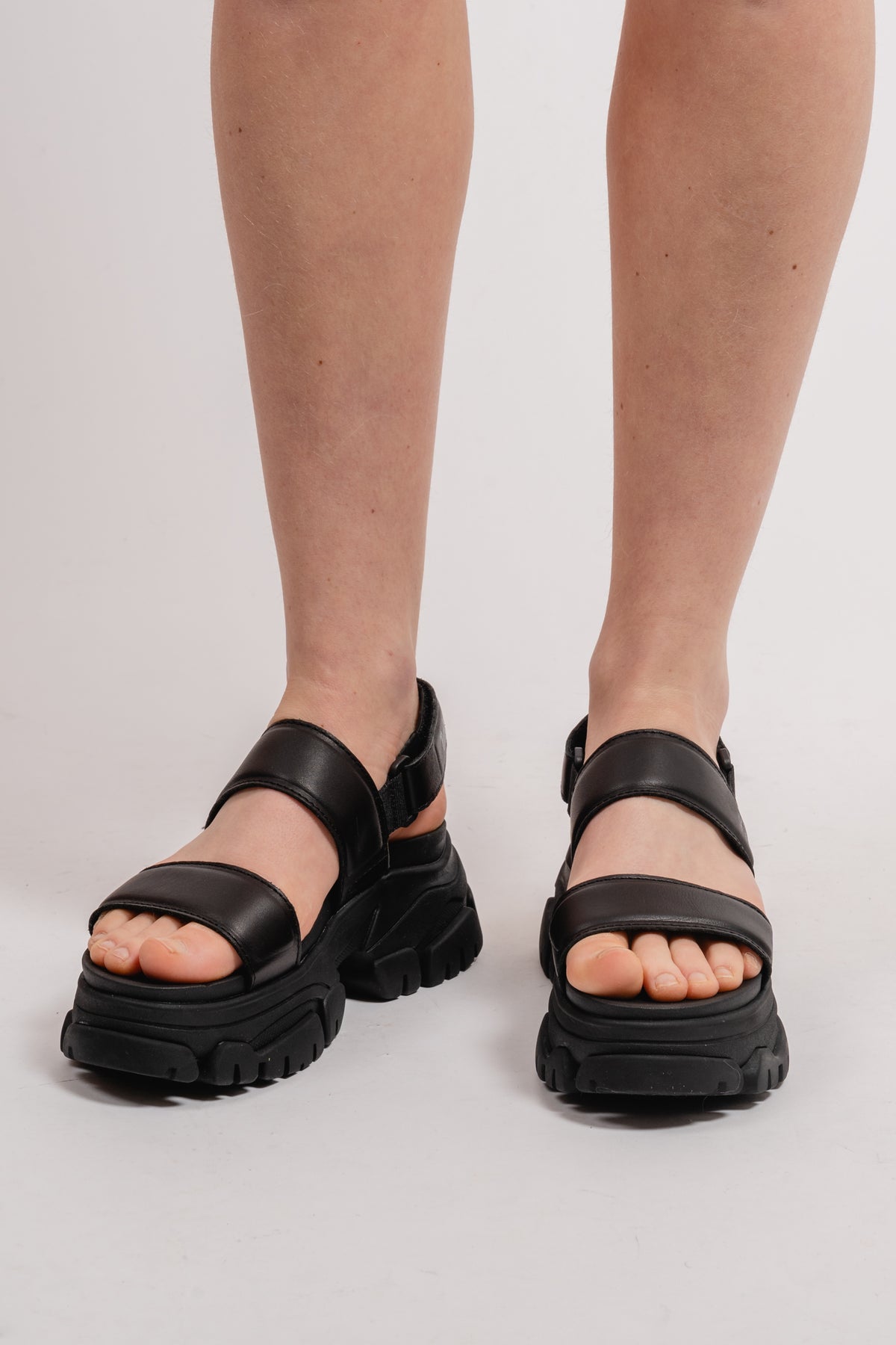 Adley Way Sandal 2 Band - Jet Black