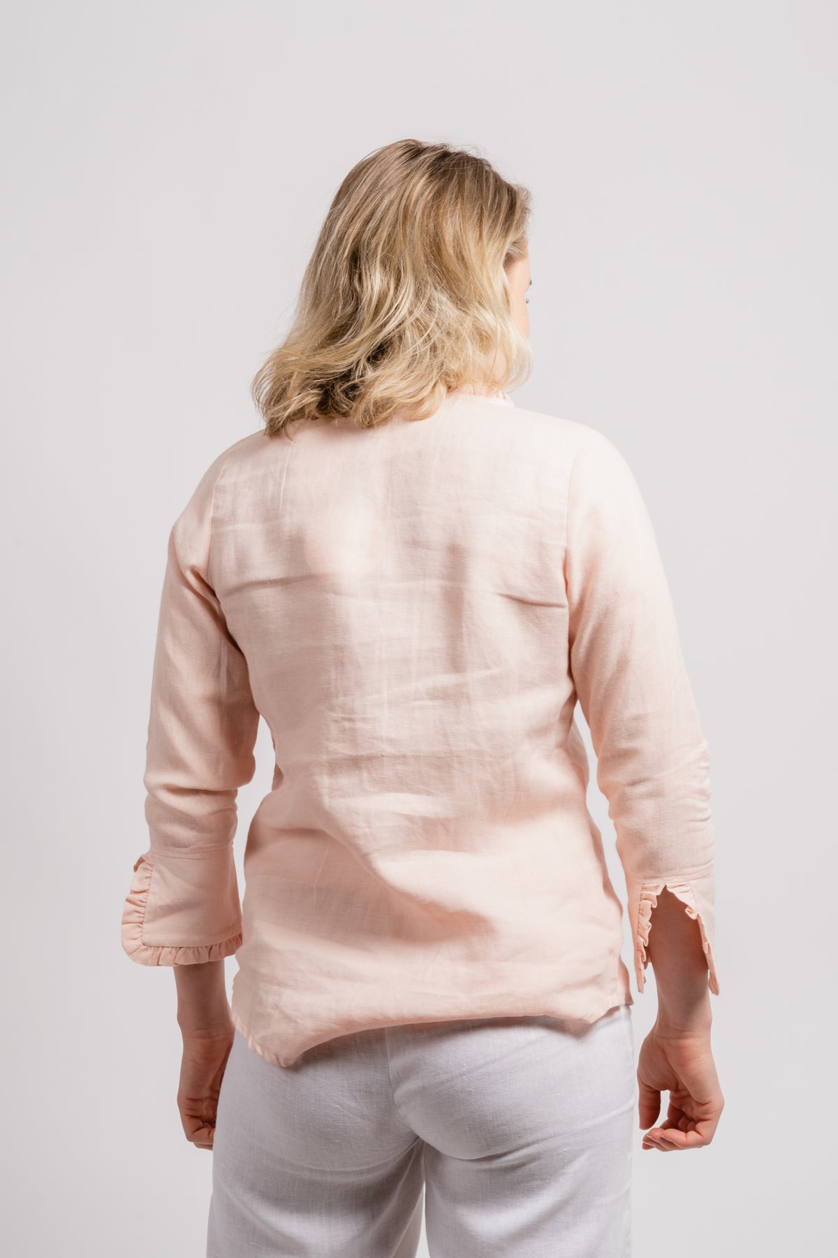 Clarion Linen Shirt - Dusty Pink