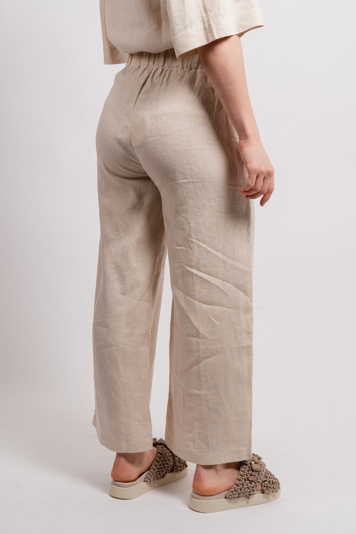 Zoe Linen Pants - Beige